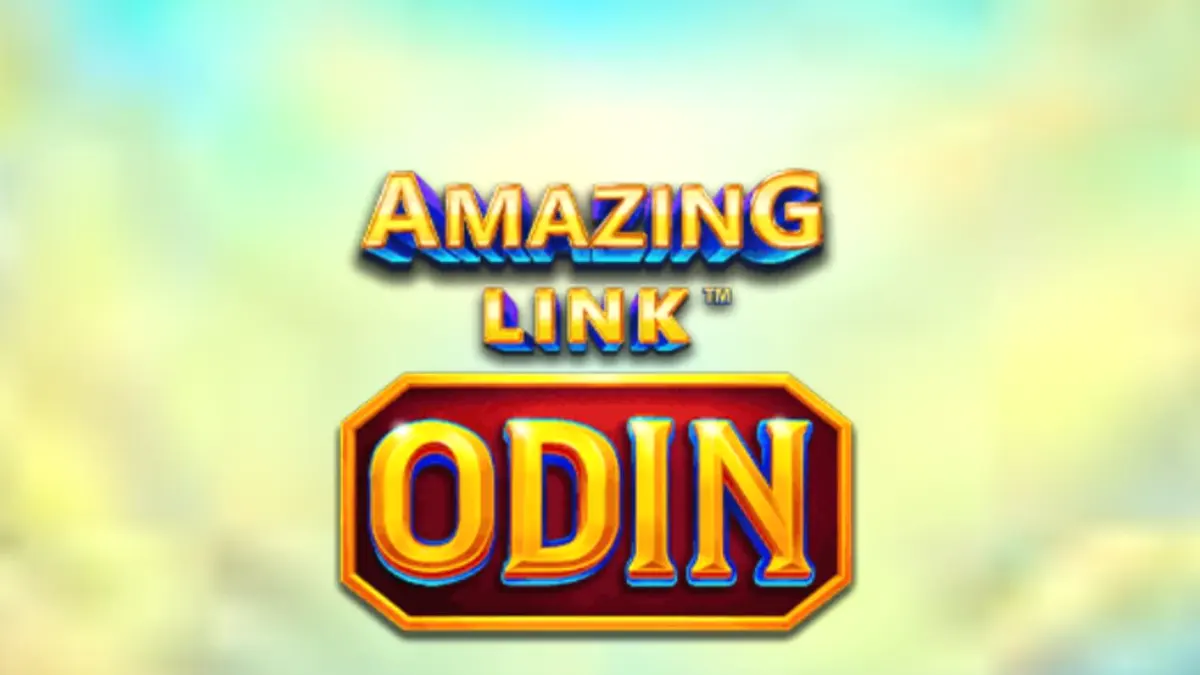 Pemandangan visual slot Amazing Link Odin dengan tema mitologi Nordik